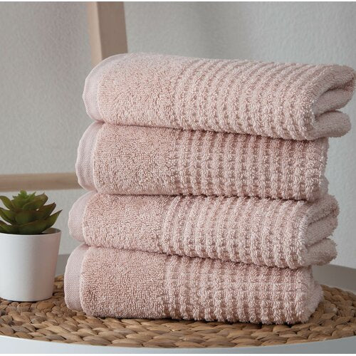 Ozker 4 Piece Turkish Cotton Hand Towel Set (Set of 4)