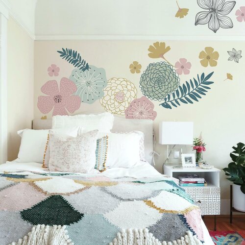 Perennial Blooms Wall Decal